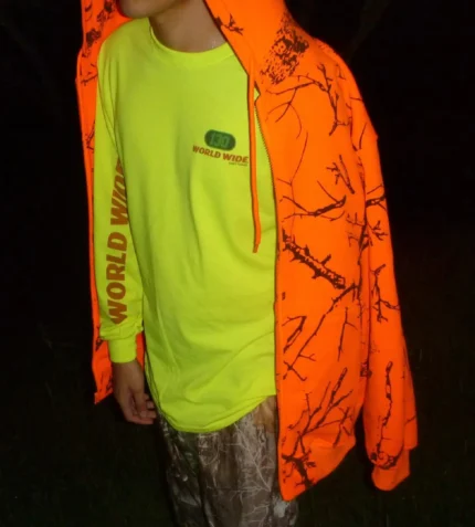 130 World Orange Stalker Hoodie
